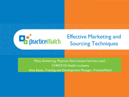Effective Marketing and Sourcing Techniques