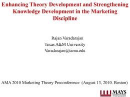 Enhancing Theory Development and Strengthening