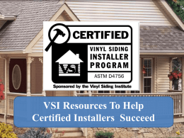 Certified Installer Resources Tips Video