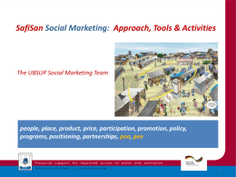 5. UBSUP`s Social Marketing Approach