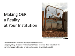 Making OERs a Reality at Your Institution