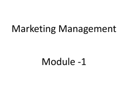 Marketing Management - Colleges and Universities