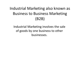 Industrial Marketing PowerPoint File
