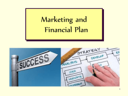 4th Chapter Marketing Research and Financial Plan