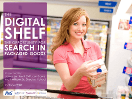The Opportunity for Search in Packaged Goods