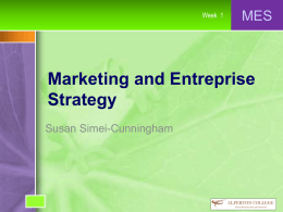 Marketing and Entreprise Strategy