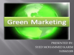 green marketing - 123seminarsonly.com