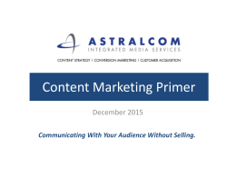 Content Marketing Primer
