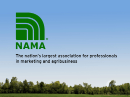 NAMA PowerPoint Presentation - National Agri