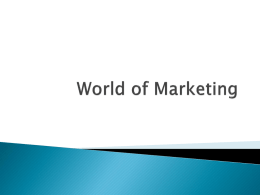 World of Marketing