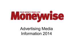 Why Advertise with Moneywise?