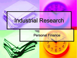 Industrial Research