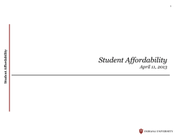Student Affordability PowerPoint