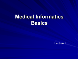 Medical Informatics (A)