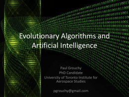 Evolutionary Algorithms and Artificial Intelligencex
