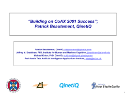 CoAX Binni 2001 - Building on Success