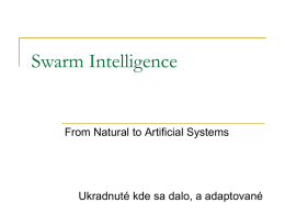 Swarm Intelligence - Slovak University of Technology in