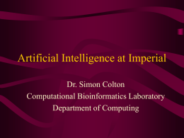 Artificial Intelligence at Imperial