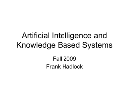 Knowledge Based Systems