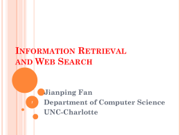 Information Retrieval - Department of Software and Information
