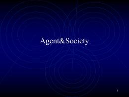 1-3 Agent & Society