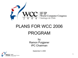 WCC 2006 Program