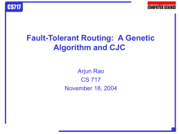 Arjun - Fault-Tolerant Routing: A Genetic
