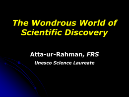 Prof. Atta-ur-Rahman Lecture