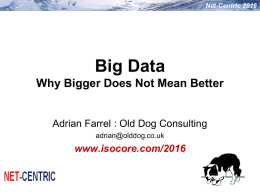 Big Data - Old Dog Consulting
