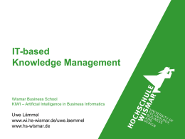 IT-based Knowledge Management - STEM-TEC
