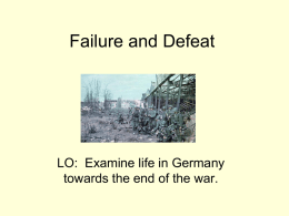 Failure and Defeat