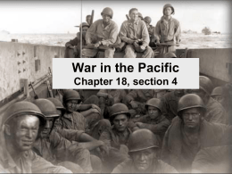 War in the Pacific Chapter 18, section 4 JAPAN