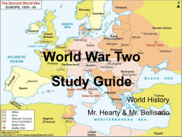 WH World War II Study Guide Answer Key