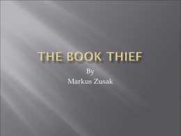 The Book Thief - Mrs. Sullivan