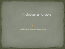 Holocaust Notes - Davidson County Schools