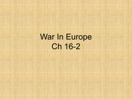 War In Europe Ch 16-2