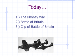 Unit 3: Battle of Britain