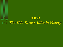 WWII the Tide Turns