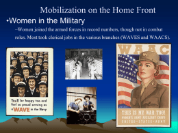 Mobilization on the Home Front