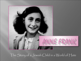 Anne Frank - jmsenglish7