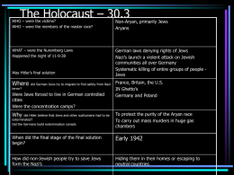 The Holocaust – 30.3