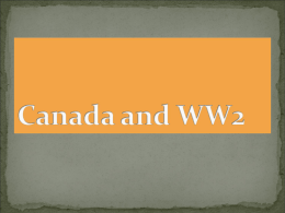 Canada and World War Two