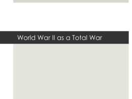 World War II as a Total War