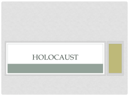 Holocaust - Chandler Unified School District