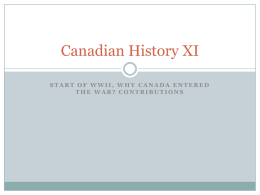 Canadian History XI - HRSBSTAFF Home Page