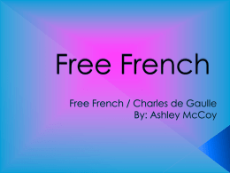 Free French by Ashley McCoy - US-History-Twinsburg