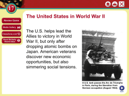 WWII and US