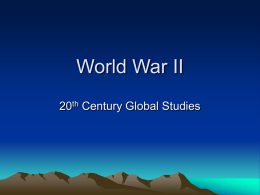 World War II - mclaughlinhistory