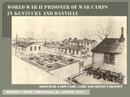 World War II POW Camps in Danville and Kentucky