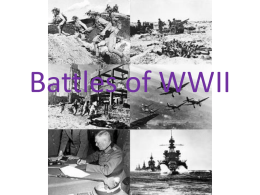 Battles of WWII ppt